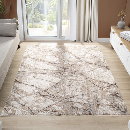 Ivory Glamour 723 Rug - Detail View | Rug Queen Australia