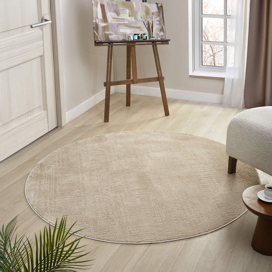 Fawn Round Noble 779 Rug - Detail View | Rug Queen Australia