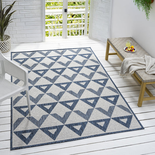 Patio 457 Indigo - Detail View | Rug Queen Australia