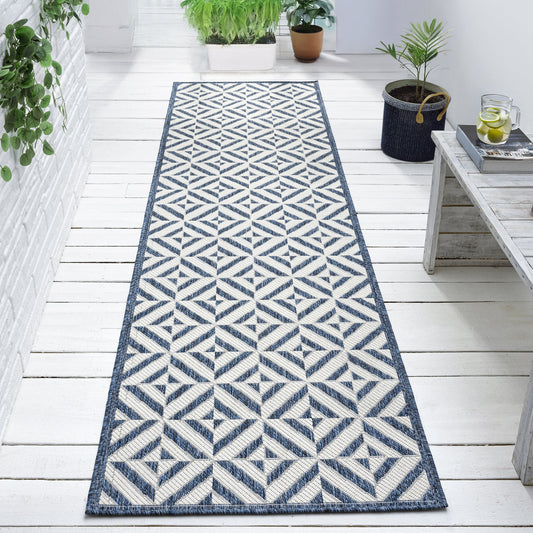 Patio 458 Aqua Runner - Detail View | Rug Queen Australia