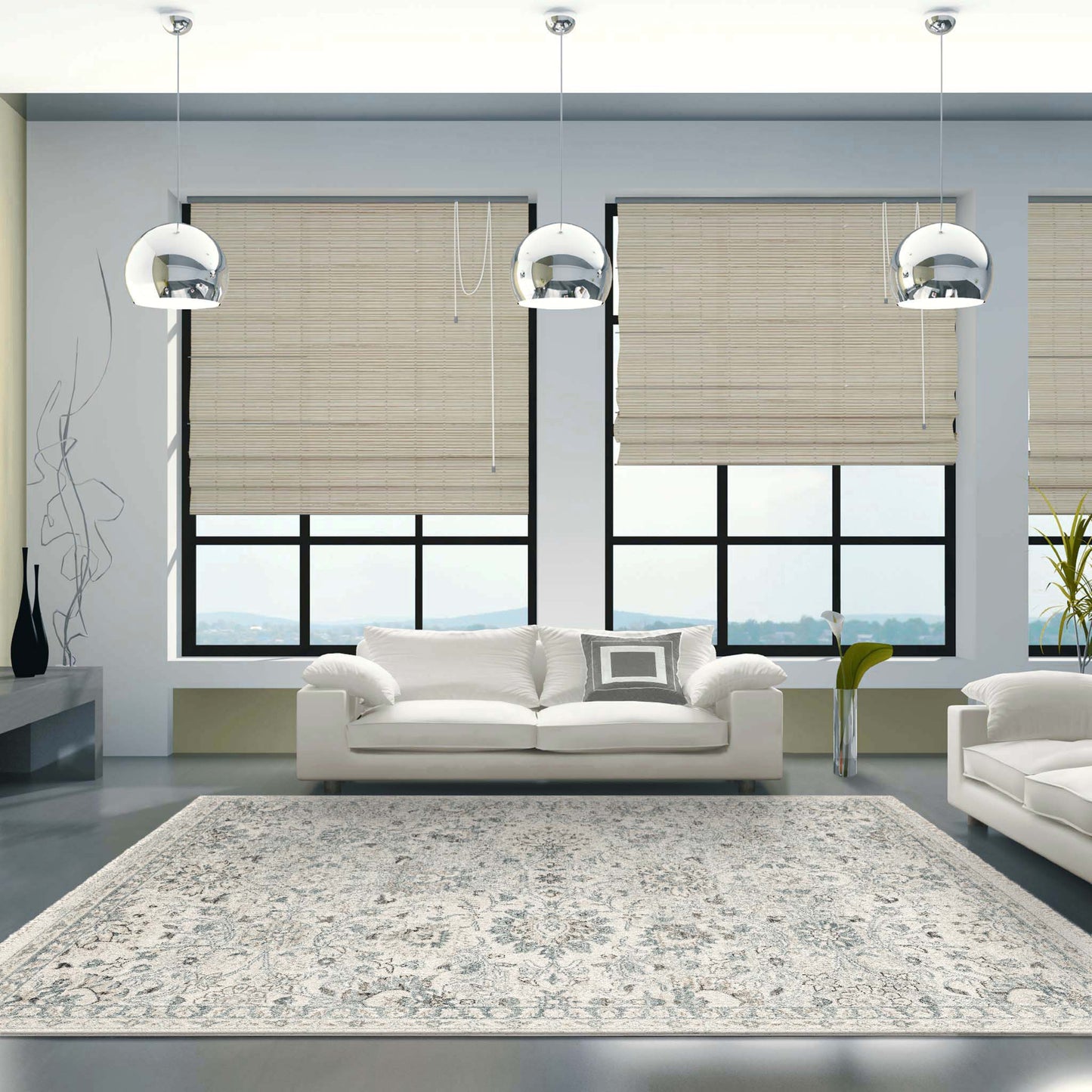 Austin 2202 Cream Rectangle Rug