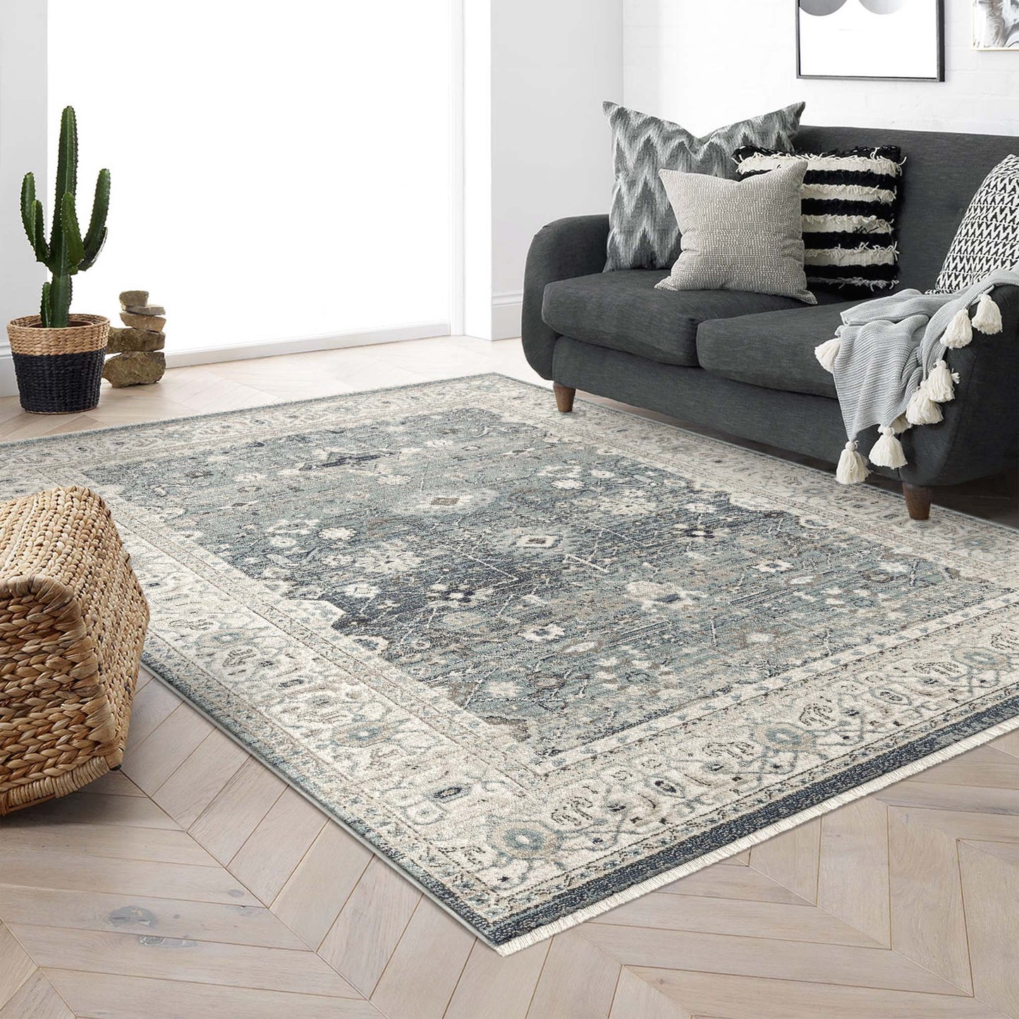 Austin 2203 Light Blue Rectangle Rug