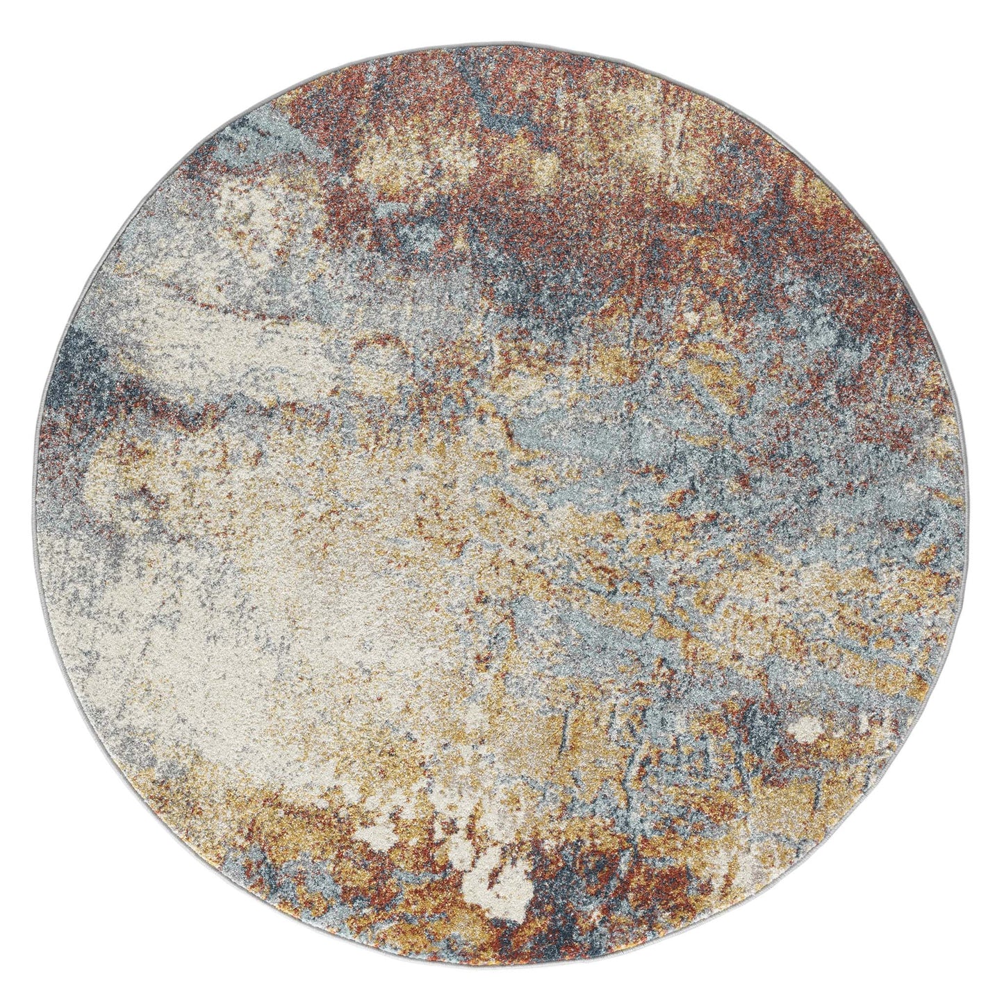 Canyon 281 Dark Grey Round Rug