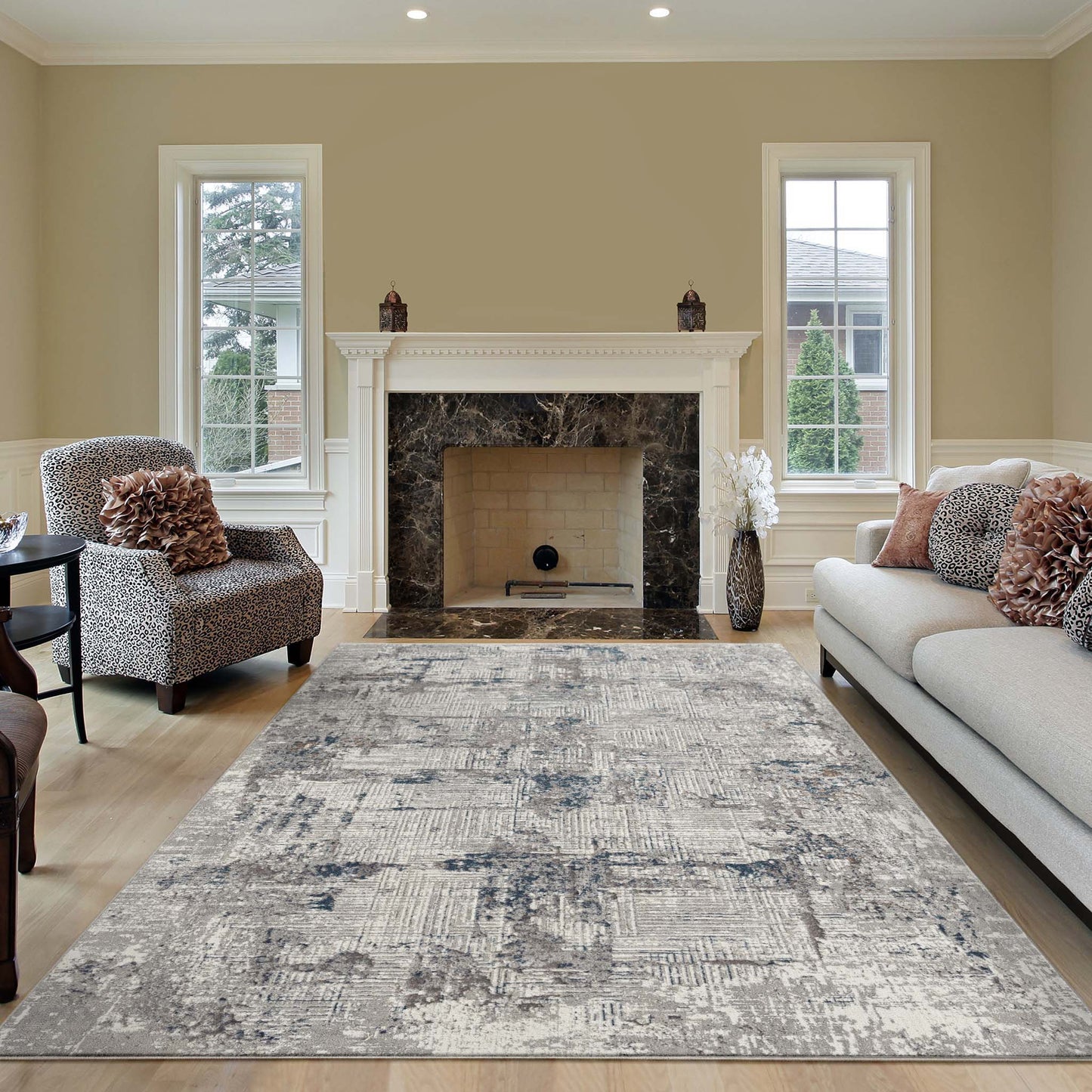 Charm 627 Light Grey Rectangle Rug