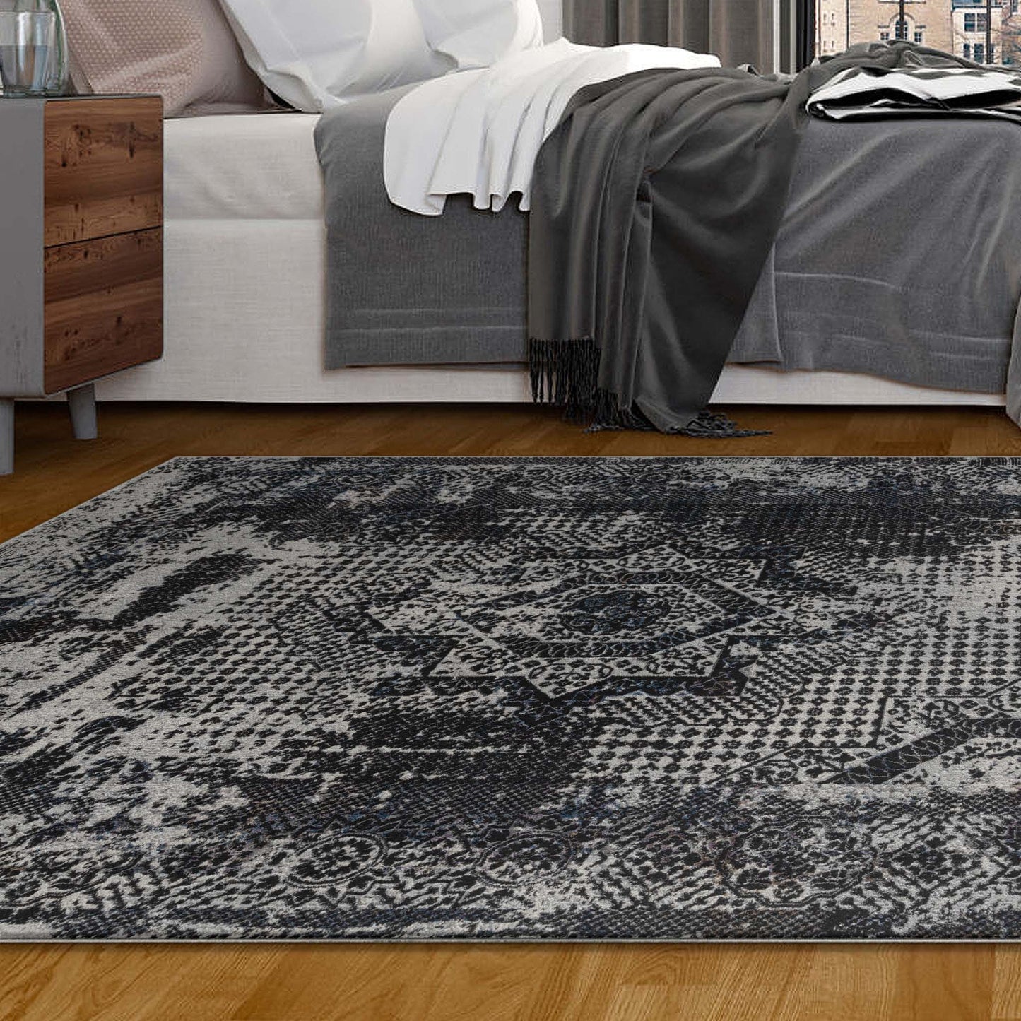 Clare 135 Dark Grey Rectangle Rug