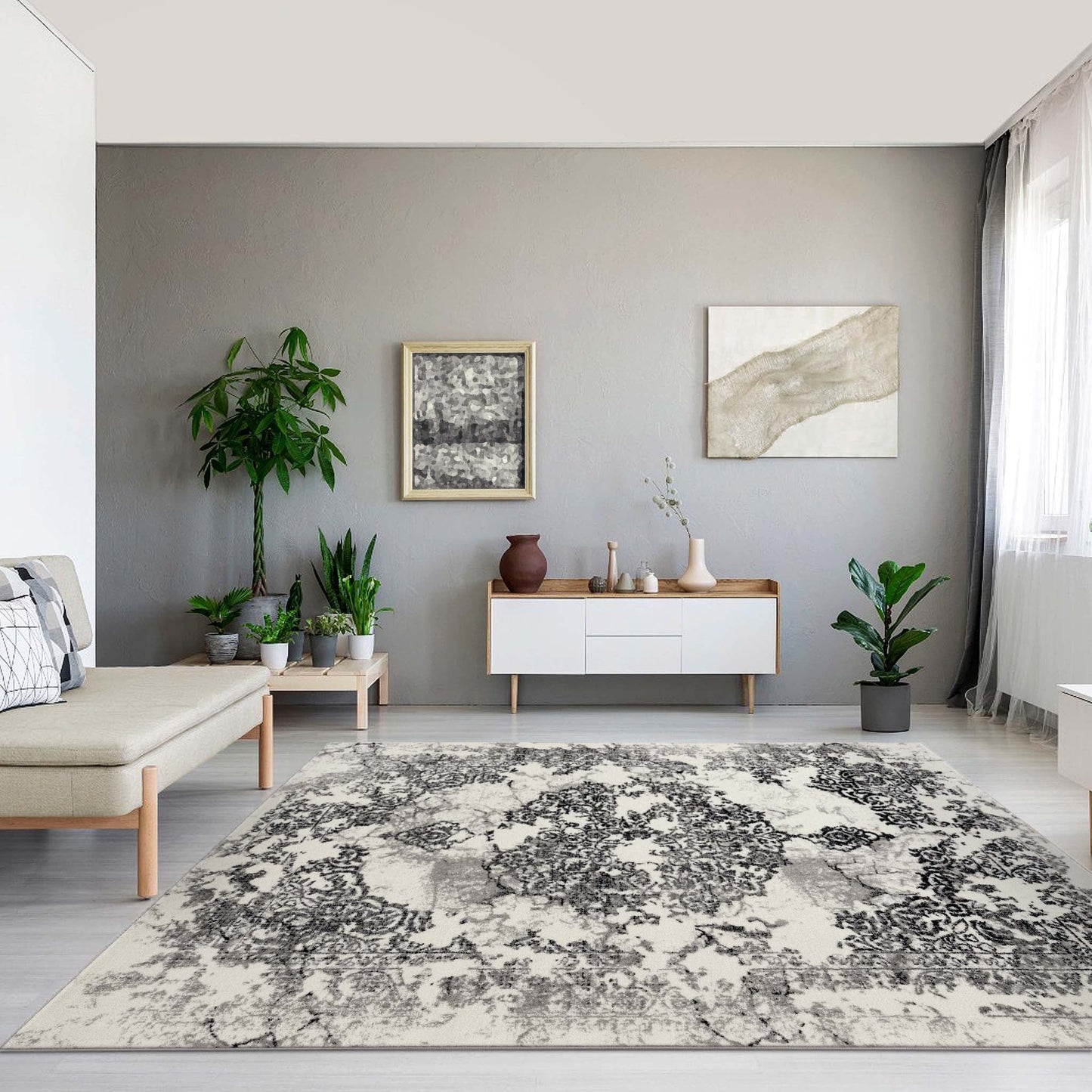 Desire 3446 Grey Rectangle Rug