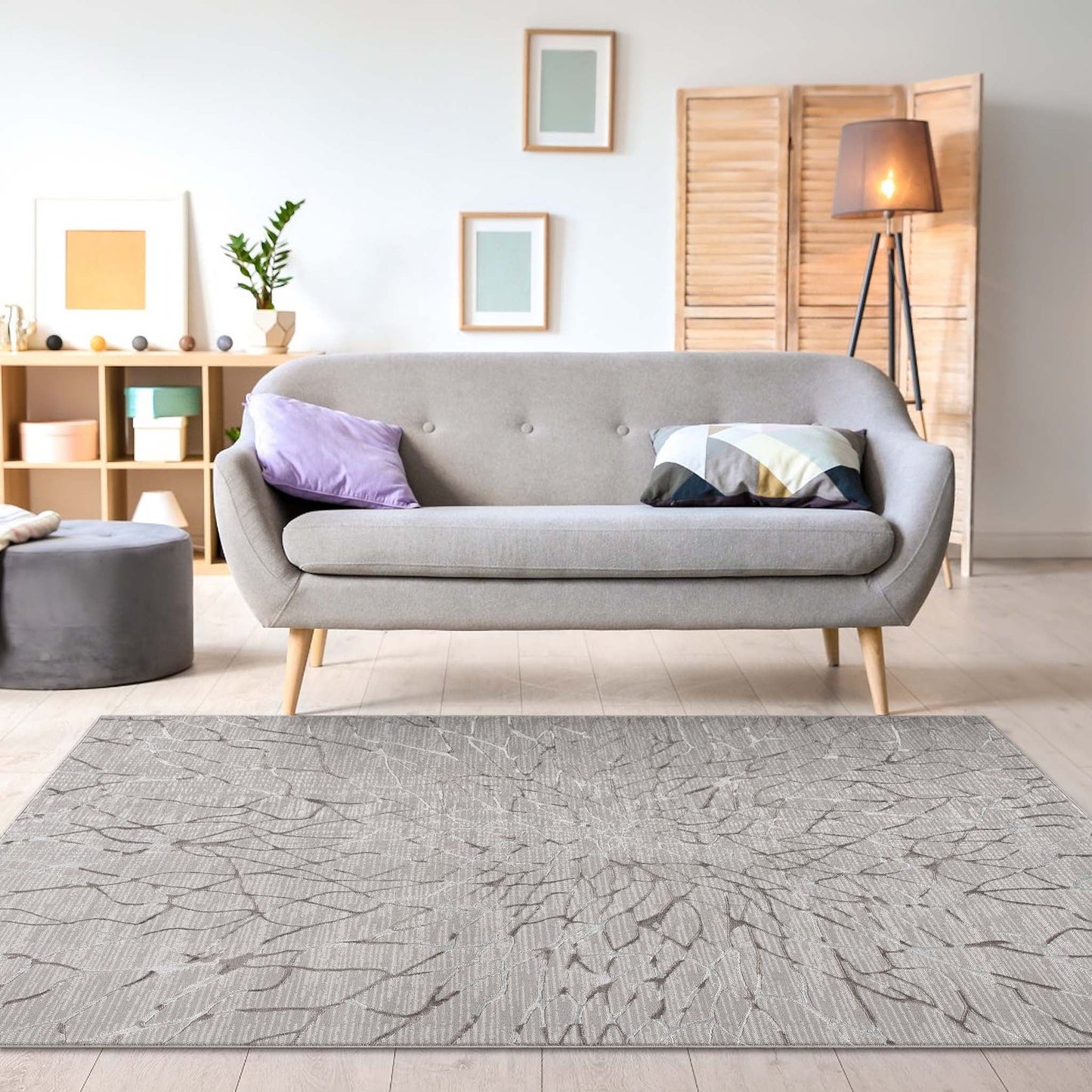 Lotus 2322 Grey Rectangle Rug