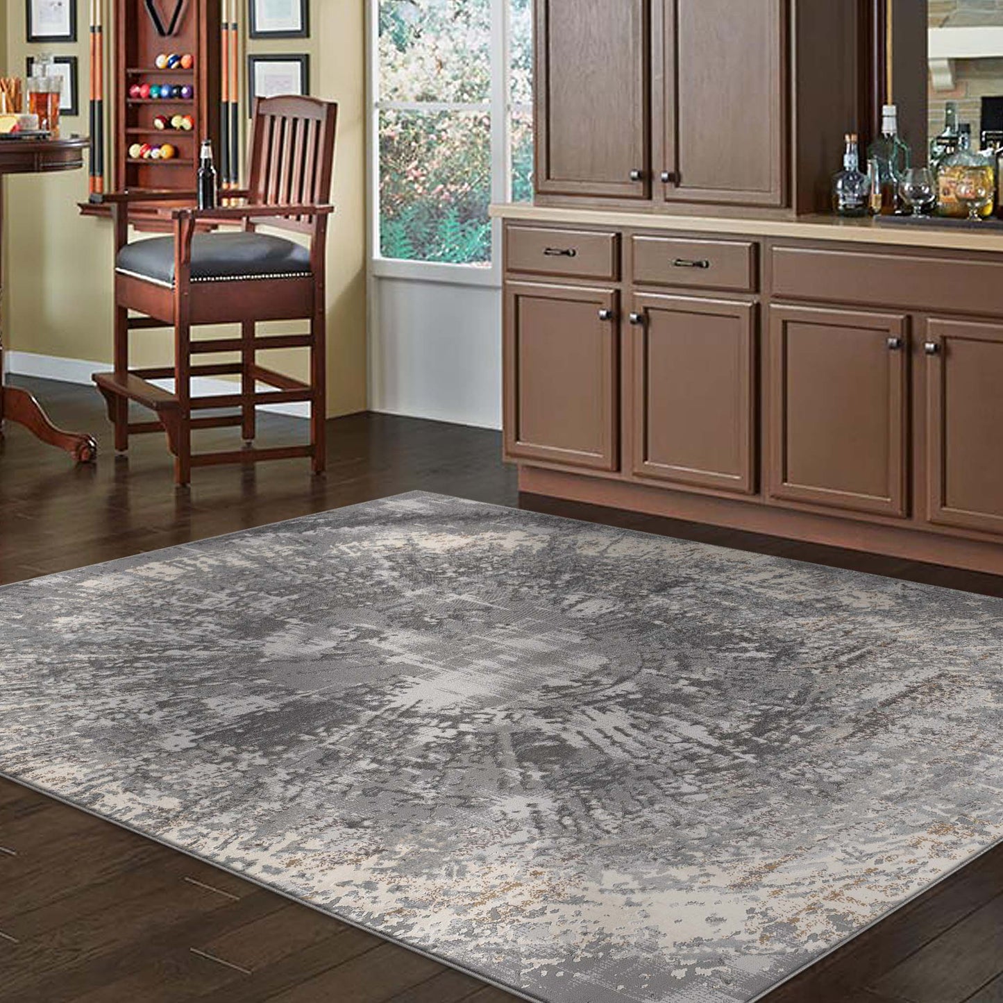 Lotus 2728 Grey Rectangle Rug
