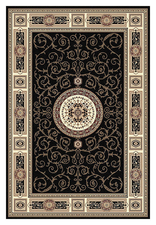 Palace 7647 Black Rectangle Rug