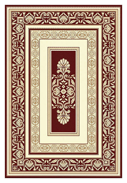 Palace 7652 Red Rug Rectangle Rug