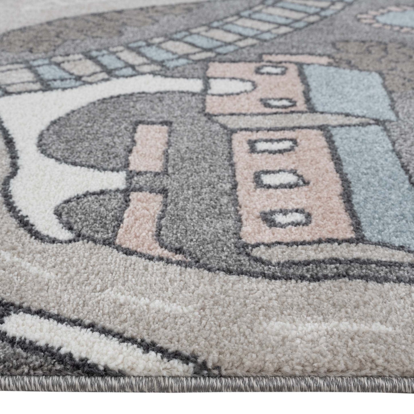 Smartkidz 7540 Grey Rectangle Rug