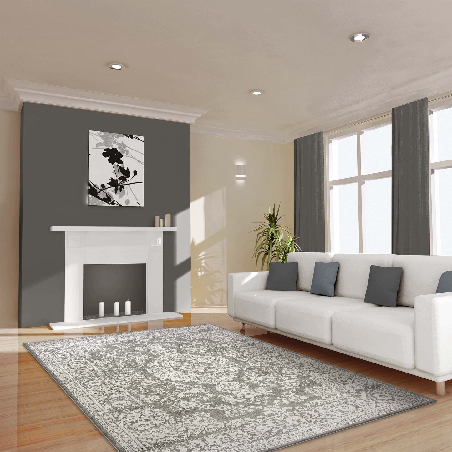 Stella 799 Light Grey Rectangle Rug