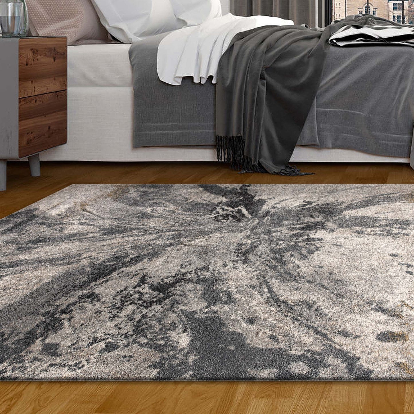 Urban 676 Grey Rectangle Rug
