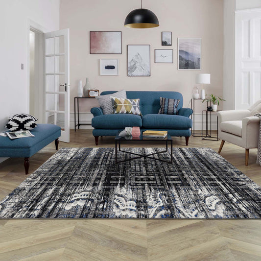 Grey rug in modern lounge room - how to choose the right rug