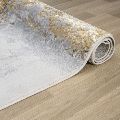 Slate Amber 217 Hallway Runner Rug - Angle | Rug Queen Australia
