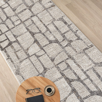 Stone Glamour 722 Hallway Runner Rug - Room Setting | Rug Queen Australia