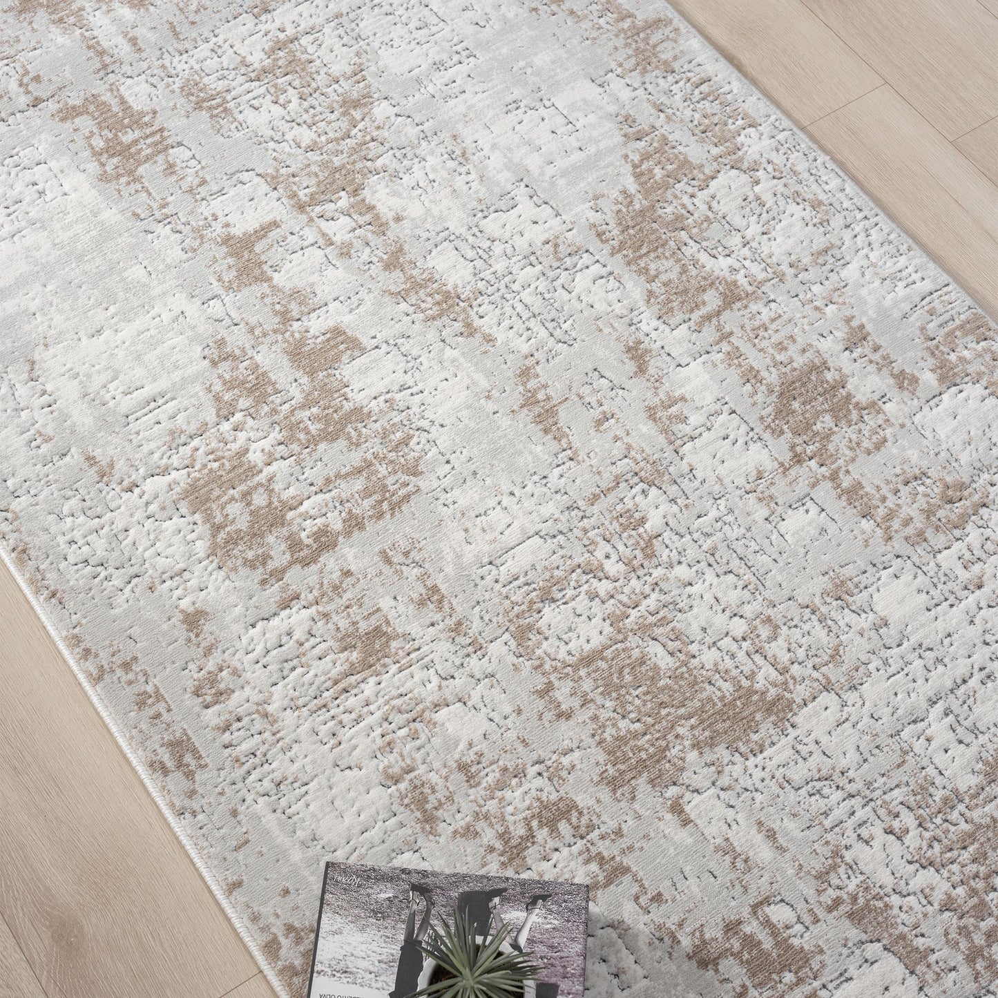 Lavish 718 Stone Runner - Side View | Rug Queen Australia