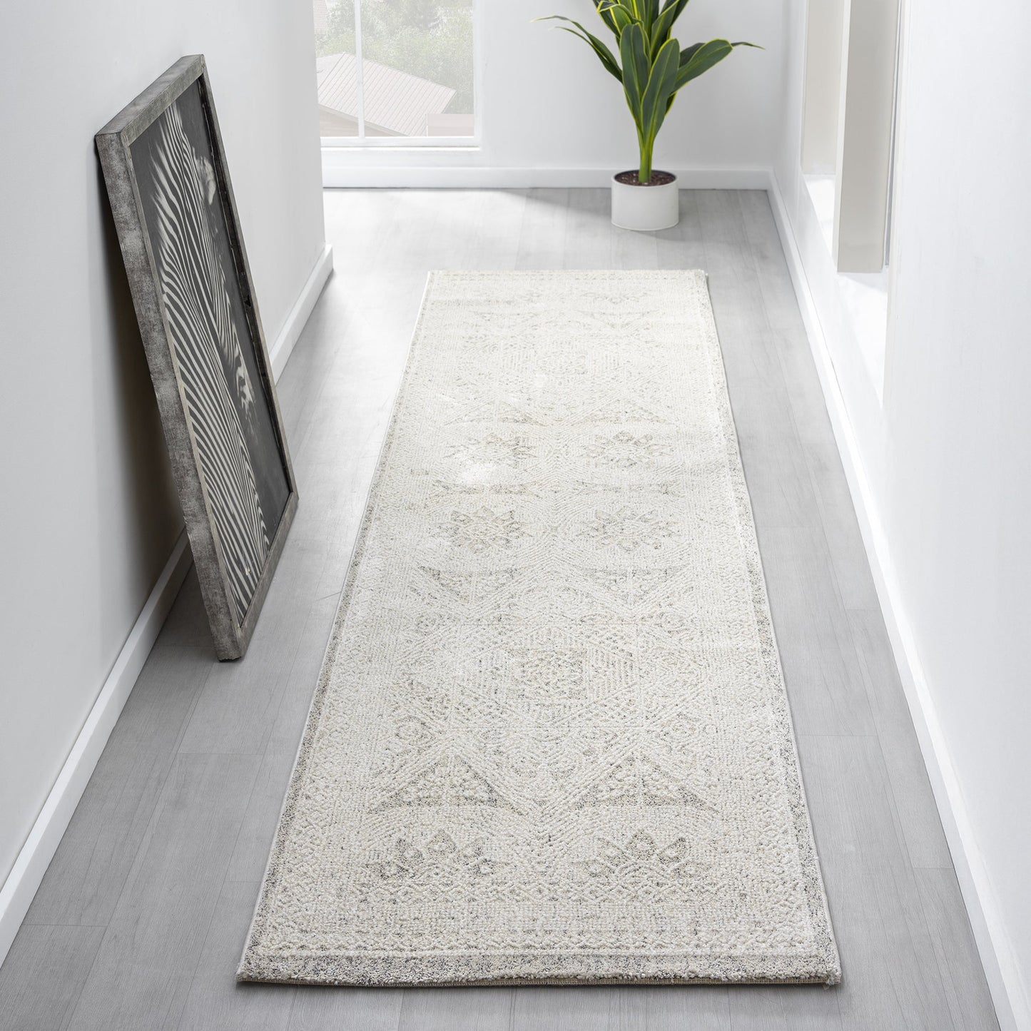 Stone Nature 493 Hallway Runner Rug - Detail View | Rug Queen Australia