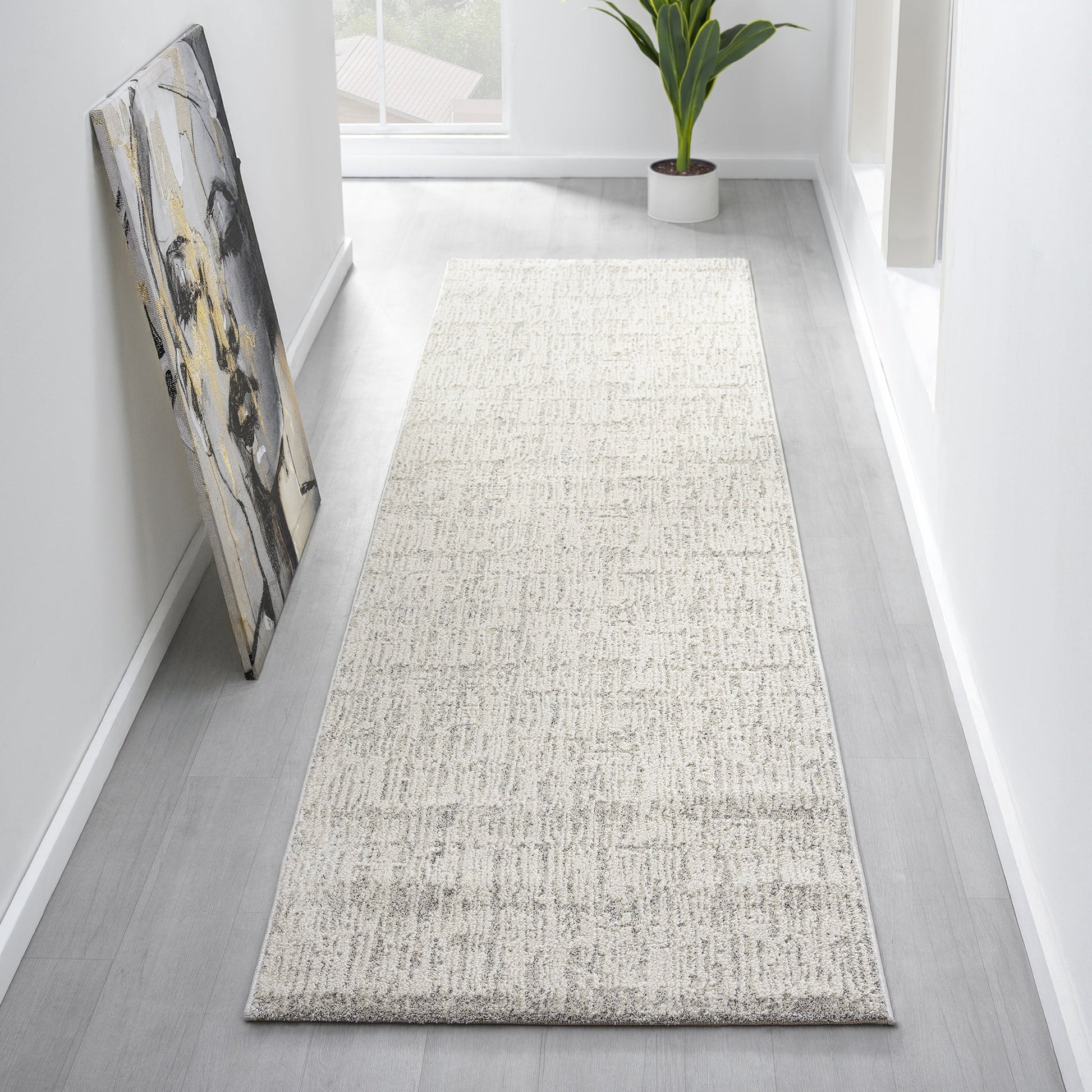 Oyster Nature 498 Hallway Runner Rug - Detail View | Rug Queen Australia