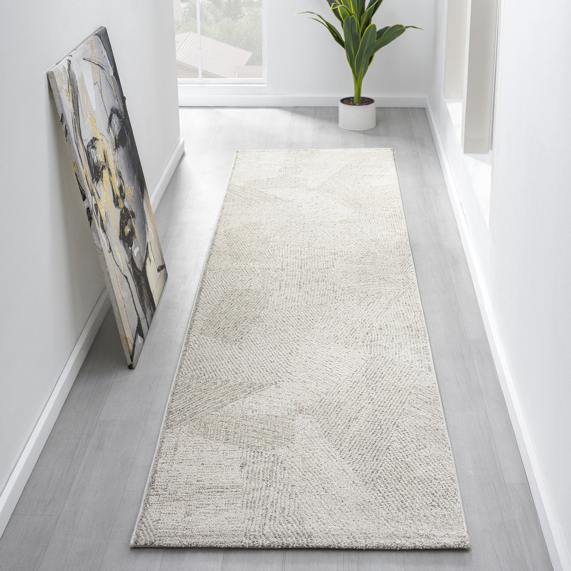 Pebble Nature 499 Hallway Runner Rug - Detail View | Rug Queen Australia
