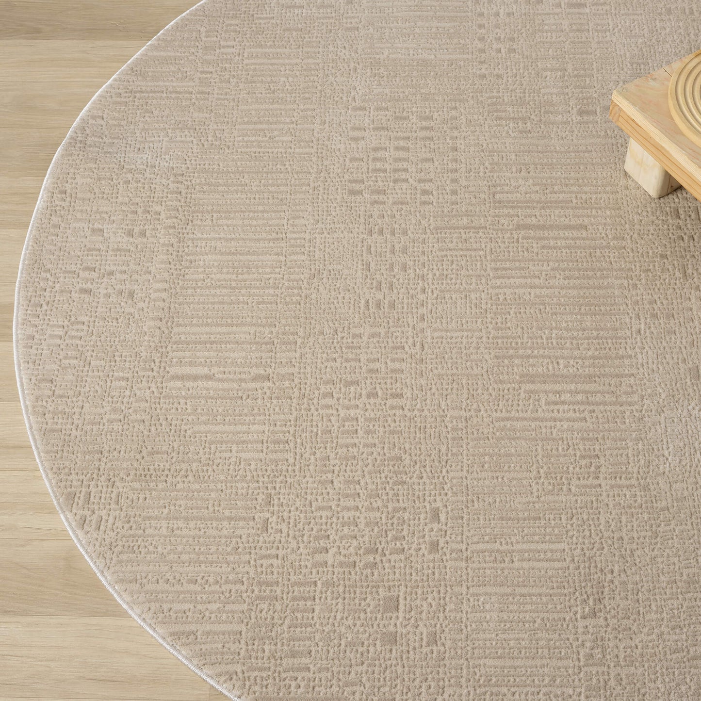 Fawn Round Noble 779 Rug - Close Up | Rug Queen Australia