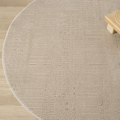 Fawn Round Noble 779 Rug - Close Up | Rug Queen Australia