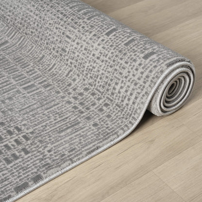 Slate Noble 779 Hallway Runner Rug - Angle | Rug Queen Australia