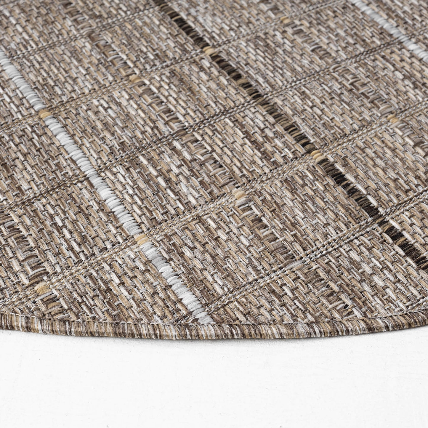 Natural Round Park 577 Rug - Side View | Rug Queen Australia