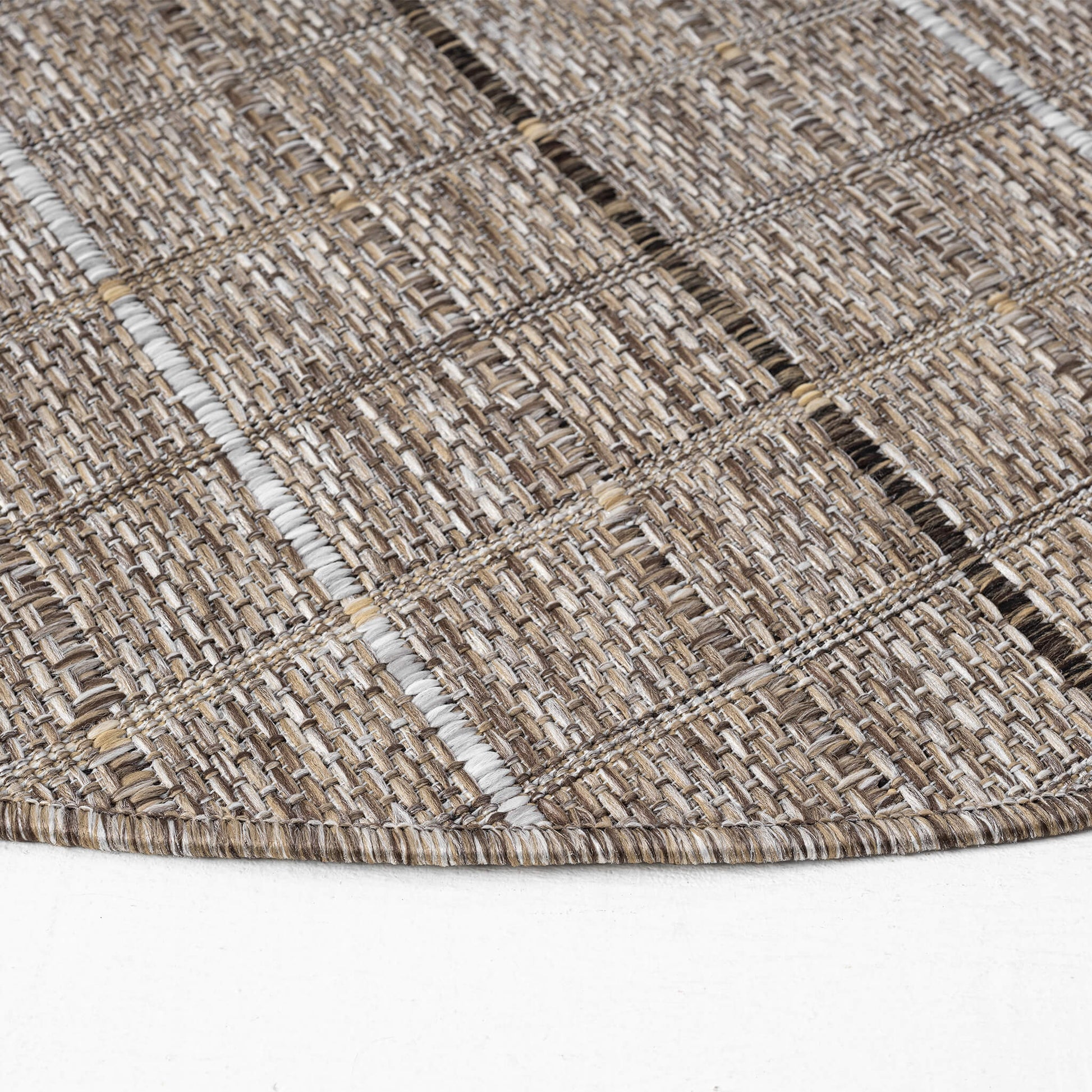 Natural Round Park 577 Rug - Side View | Rug Queen Australia