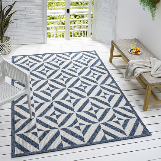 Patio 458 Aqua - Detail View | Rug Queen Australia