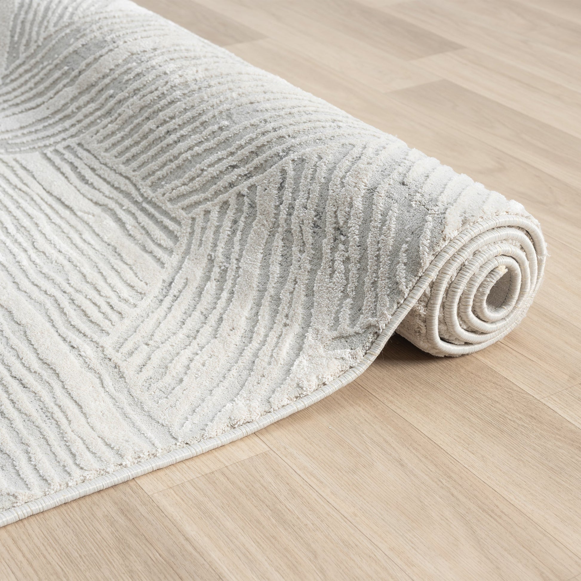 Light Grey Portland 840 Rug - Angle | Rug Queen Australia