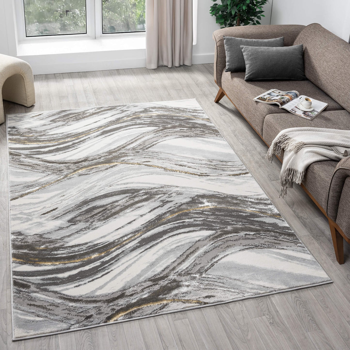 Relic 510 Slate - Detail View | Rug Queen Australia