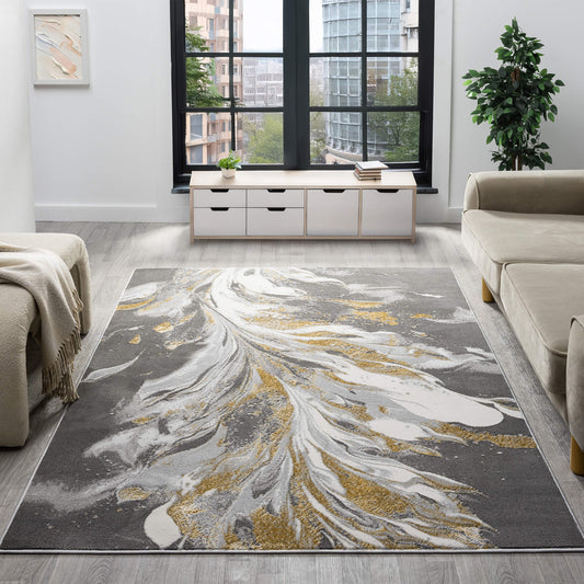 Relic 515 Slate - Detail View | Rug Queen Australia