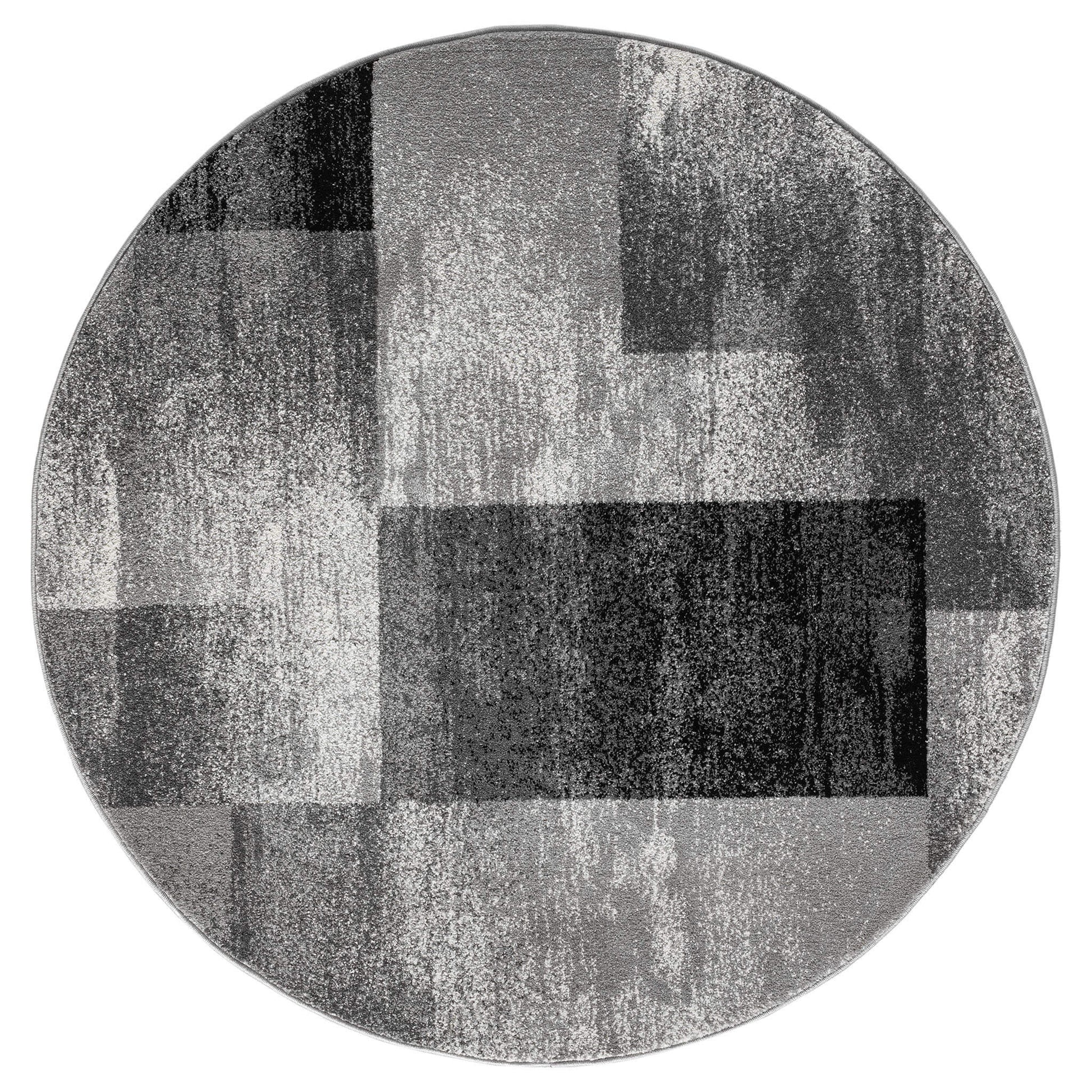 Grey Round Slate 766 Rug | Rug Queen Australia