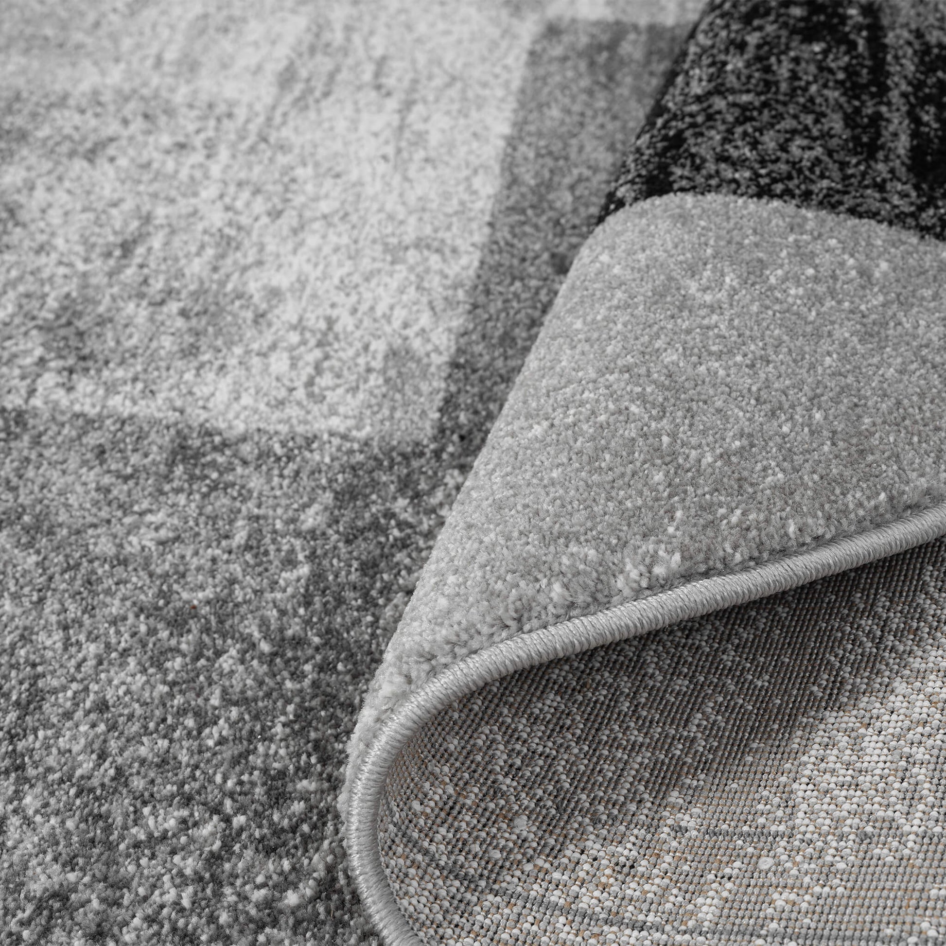 Grey Round Slate 766 Rug - Texture | Rug Queen Australia