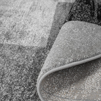 Grey Round Slate 766 Rug - Texture | Rug Queen Australia