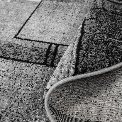 Grey Round Slate 768 Rug - Texture | Rug Queen Australia