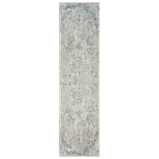 Light Grey Stella 517 Hallway Runner Rug | Rug Queen Australia