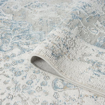 Light Grey Stella 517 Rug - Corner | Rug Queen Australia