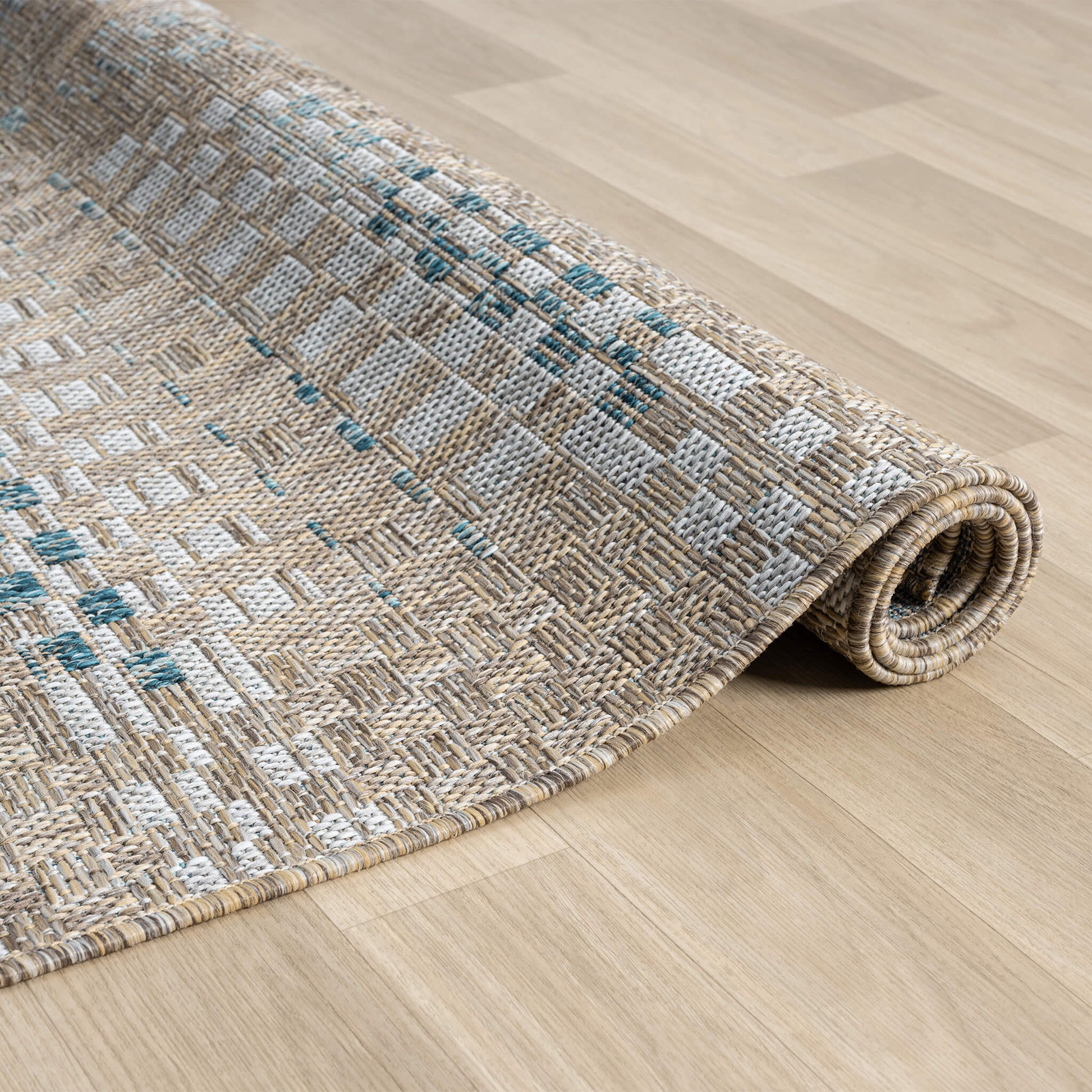 Ash Terrace 550 Hallway Runner Rug - Angle | Rug Queen Australia