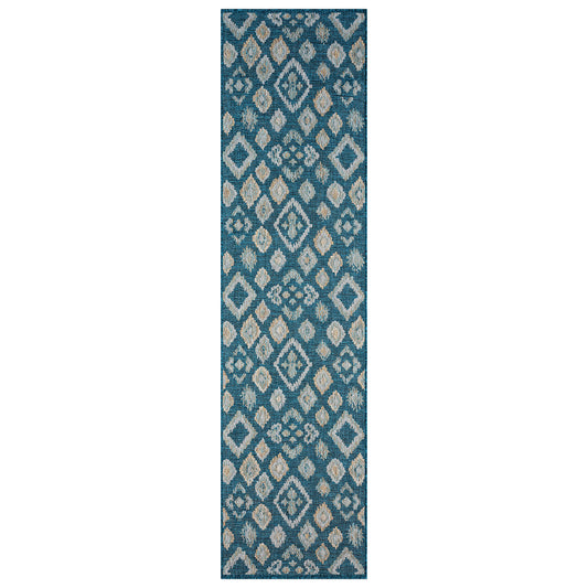 Turquoise Terrace 551 Hallway Runner Rug | Rug Queen Australia