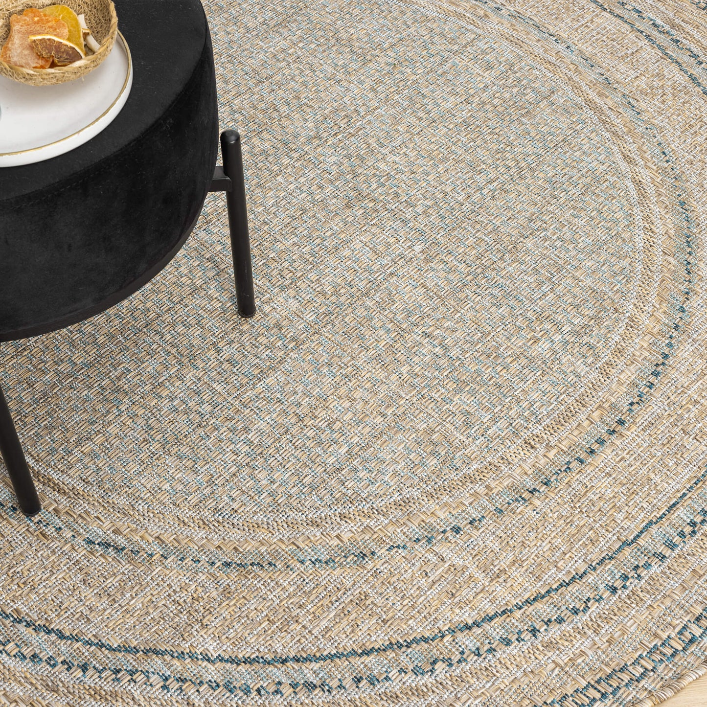 Olive Round Terrace 553 Rug - Room Setting | Rug Queen Australia