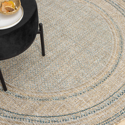 Olive Round Terrace 553 Rug - Room Setting | Rug Queen Australia