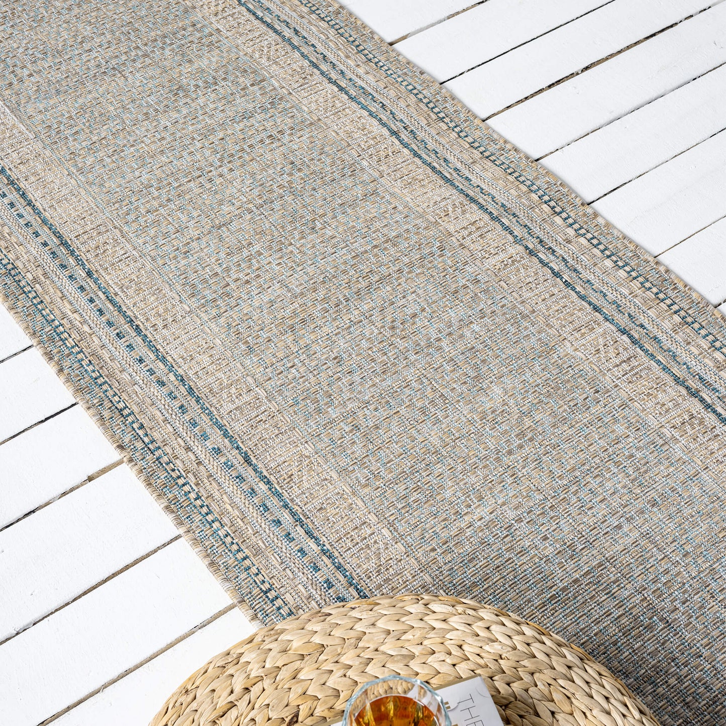 Olive Terrace 553 Hallway Runner Rug - Corner | Rug Queen Australia