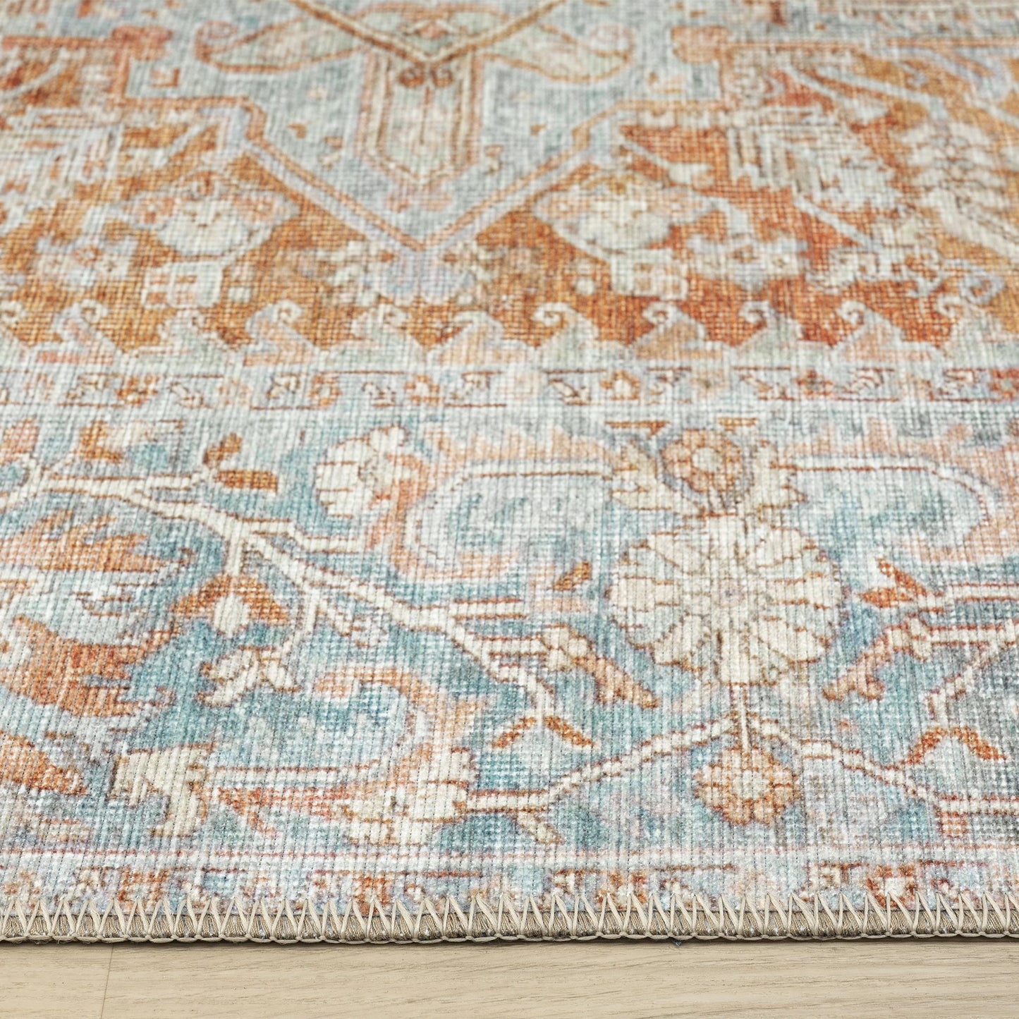 Vintage 744 Coral - Texture | Rug Queen Australia