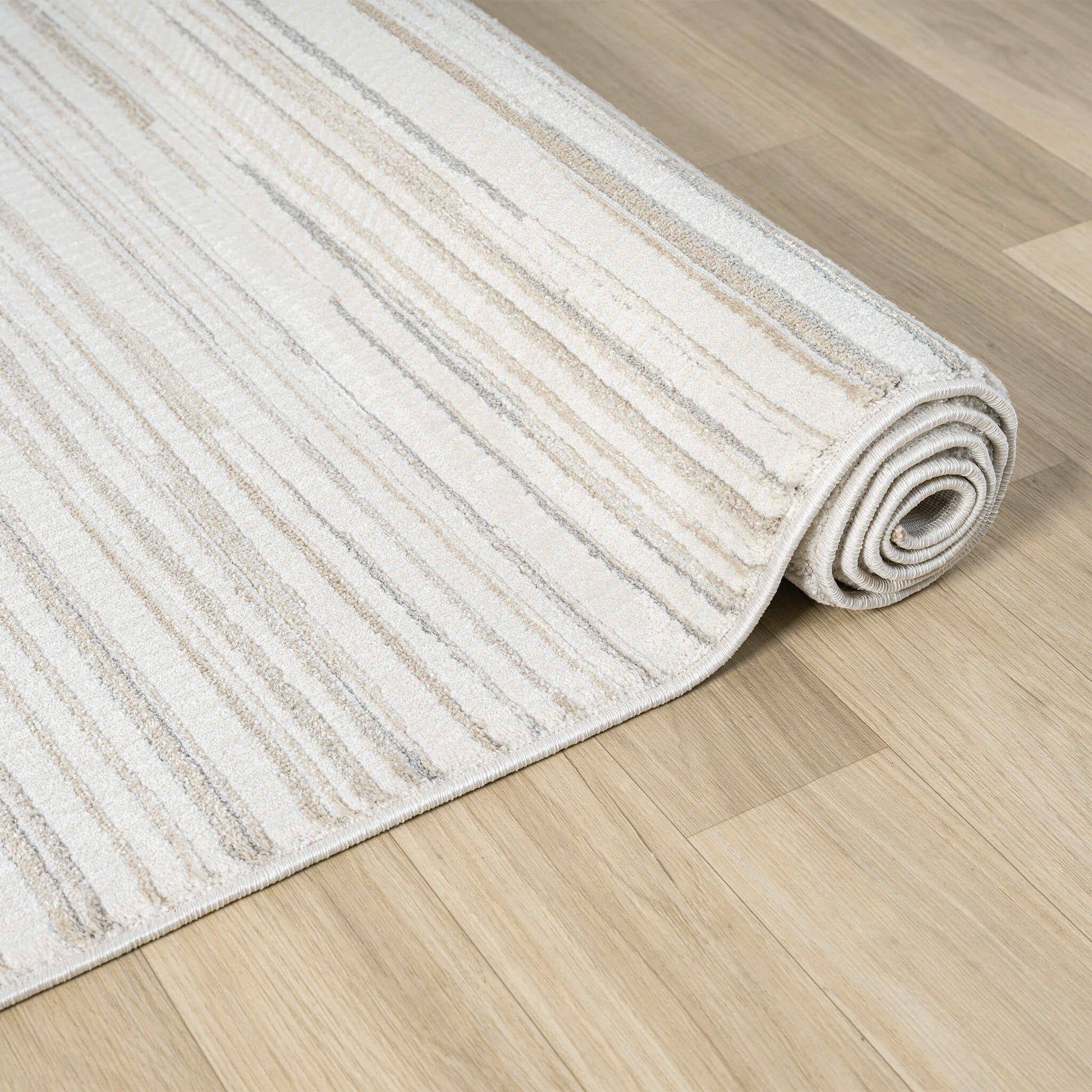 Sand Weston 732 Hallway Runner Rug - Angle | Rug Queen Australia