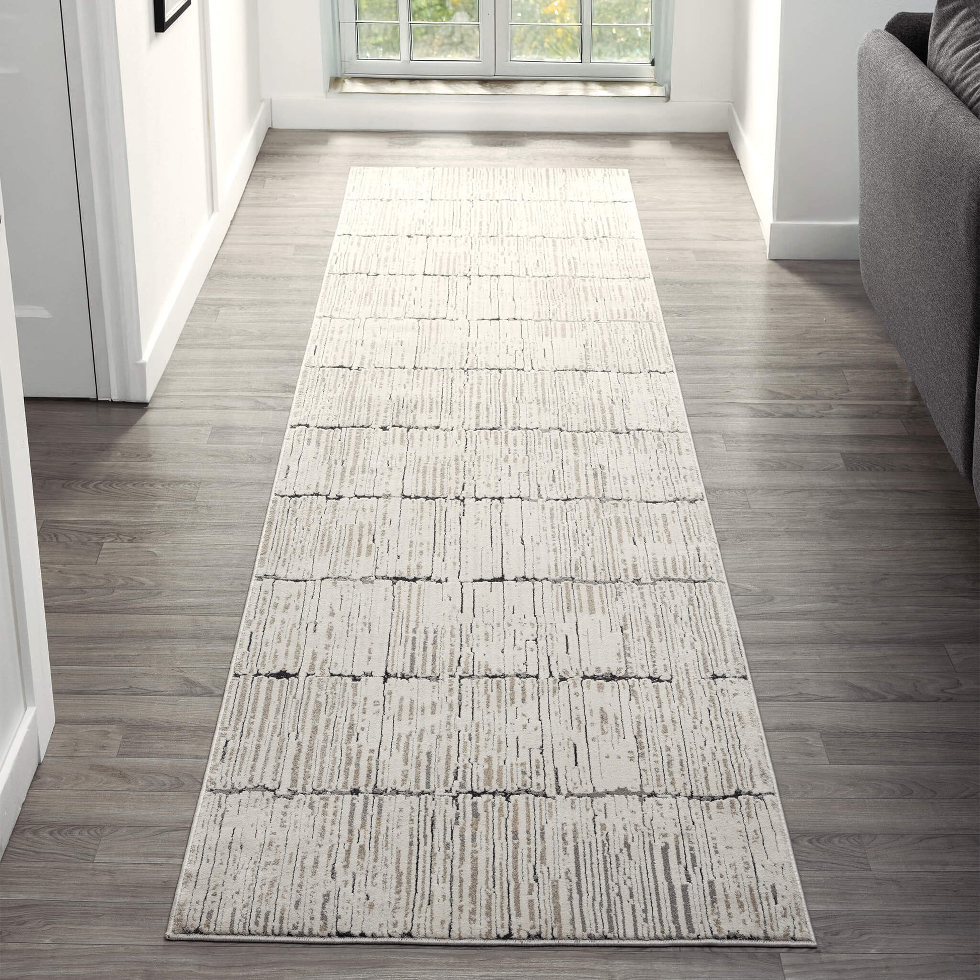 Stone Weston 733 Hallway Runner Rug - Detail View | Rug Queen Australia