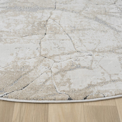 Pebble Round Weston 734 Rug - Side View | Rug Queen Australia