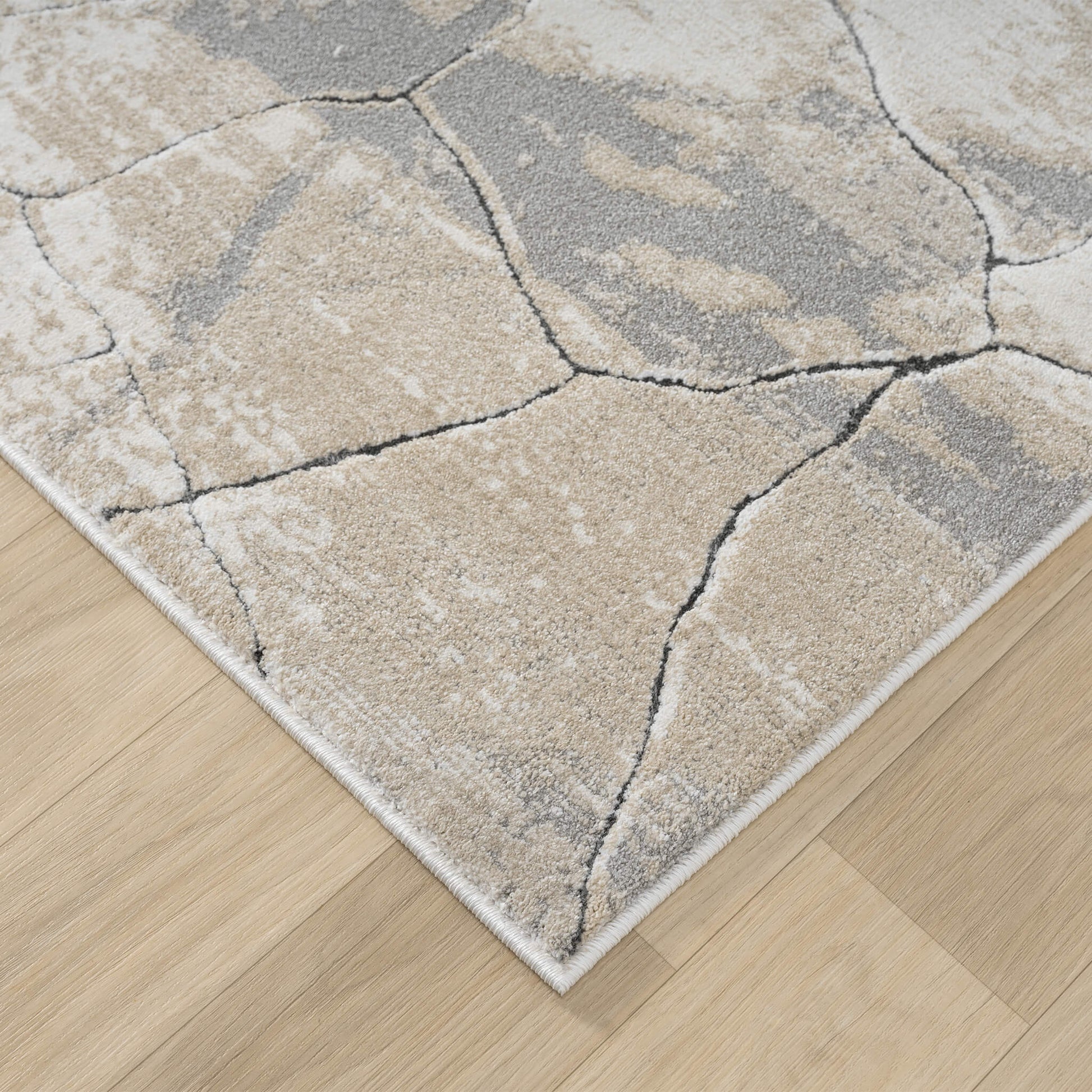 Pebble Weston 734 Hallway Runner Rug - Close Up | Rug Queen Australia
