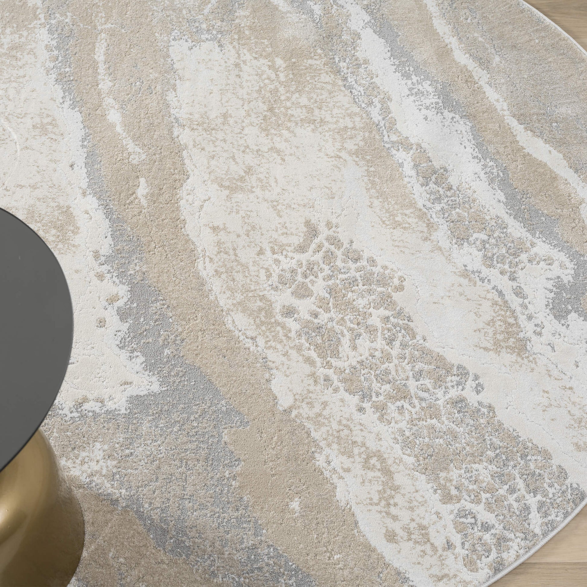 Slate Round Weston 735 Rug - Room Setting | Rug Queen Australia